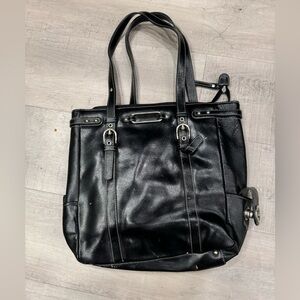 Franklin genuine, leather black bag size medium